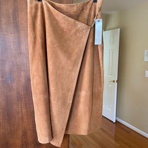 Billburns Signature Leather Wrap Skirt